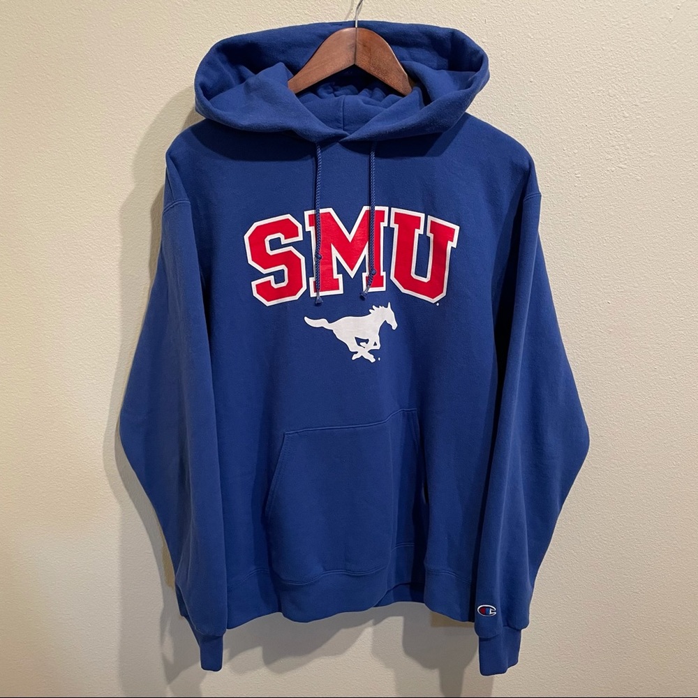 SMU Mustangs Big Logo Drawstring Champion Hoodie
Size:Medium - Picture 2 of 4